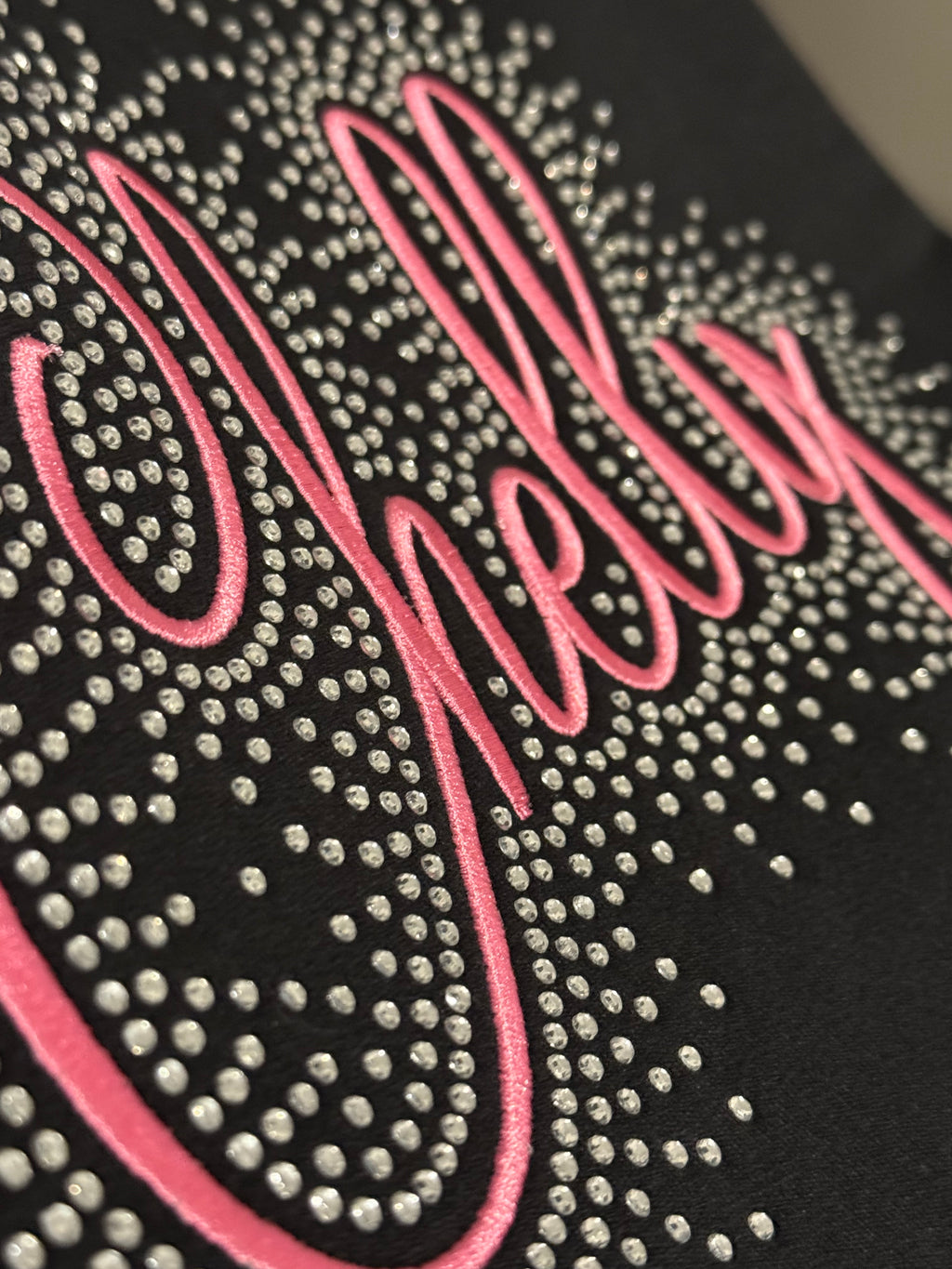 Personalized Embroidered & Rhinestone Sweatshirt | Custom Name Crewneck | Boutique Bling Sweatshirt