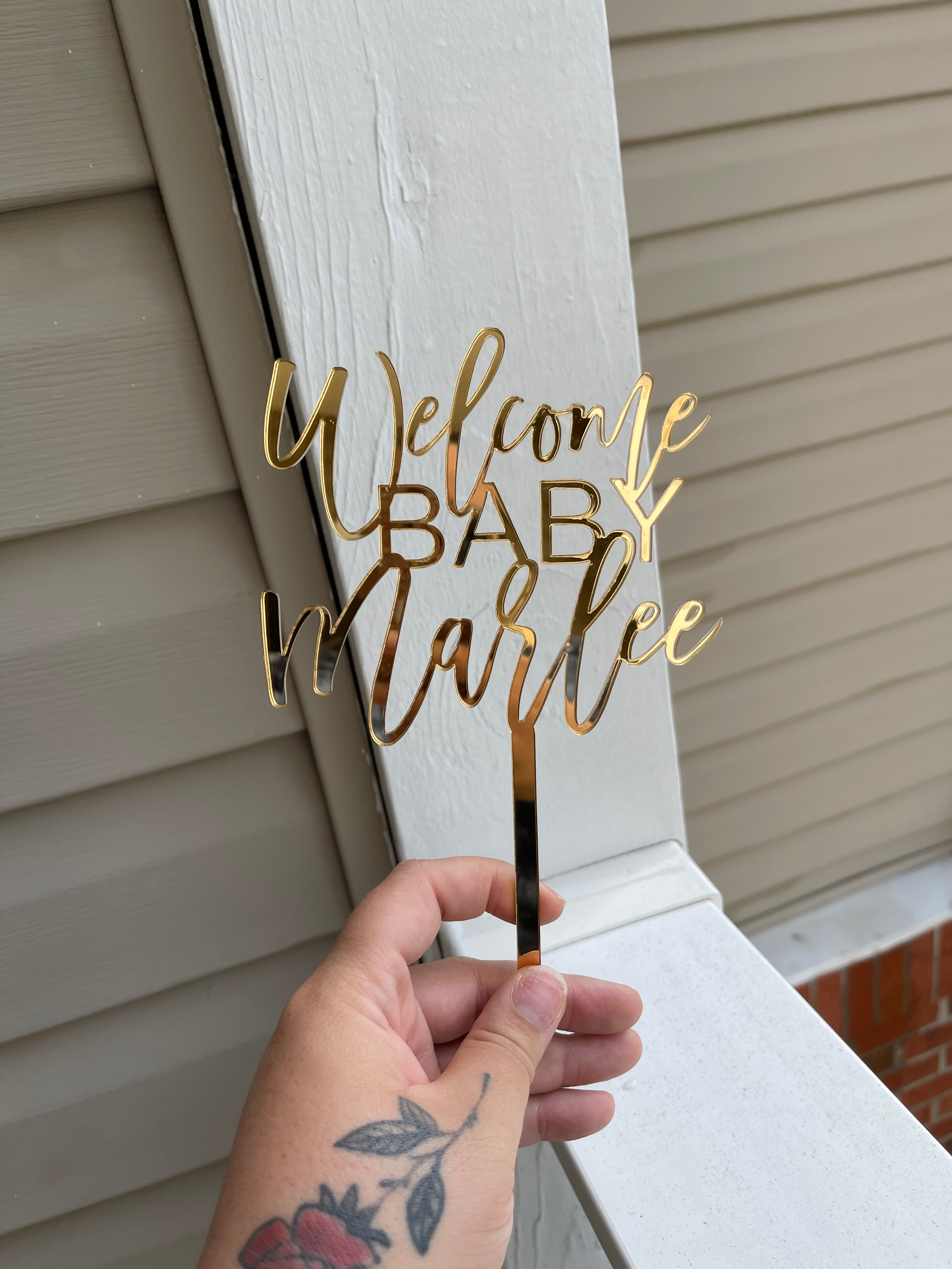 Acrylic Cake Topper or Charm image 10